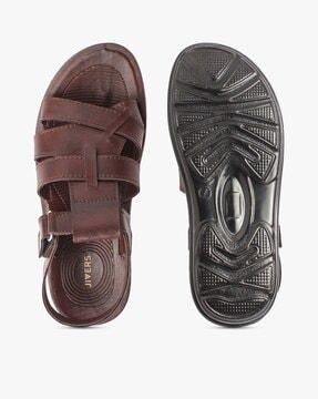 slip-on sandals with velcro closure