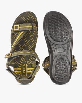 slip-on sandals with velcro closure