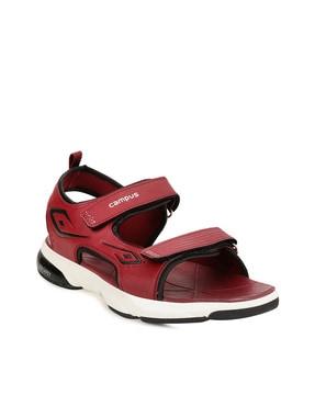 slip-on sandals with velcro fastening