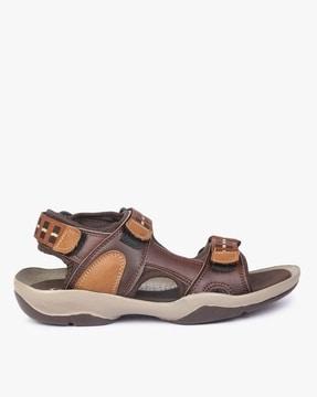 slip-on sandals with velcro fastening