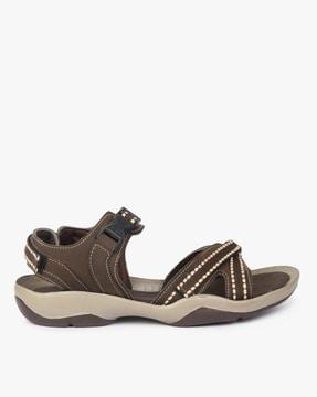 slip-on sandals with velcro fastening