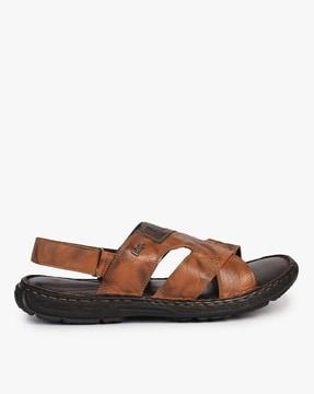 slip-on sandals with velcro fastening