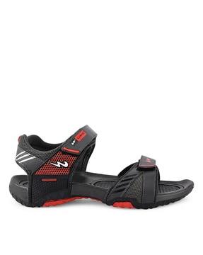 slip-on sandals with velcro fastening