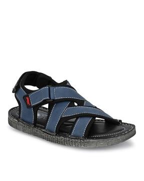 slip-on sandals with velcro fastening