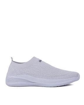 slip-on shoes with fabric upper