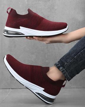 slip-on shoes with pull-up tab