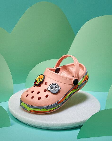 slip-on slingback clogs with perforations