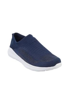 slip-on sneakers with synthetic upper