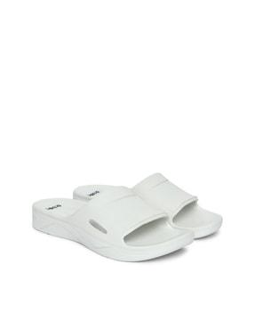 slip-on solid slides flip flops