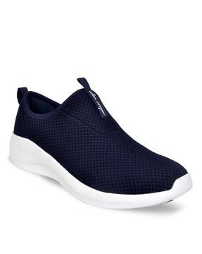 slip-on sports shoes with signature branding