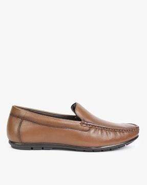 slip-on square-toe formal loafers