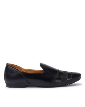 slip-on style flat heels loafers