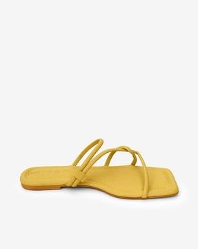 slip-on style open toe sandals