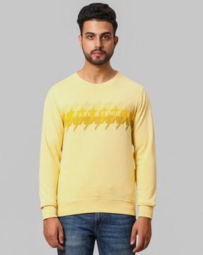 slip-on style round-neck sweatshirt