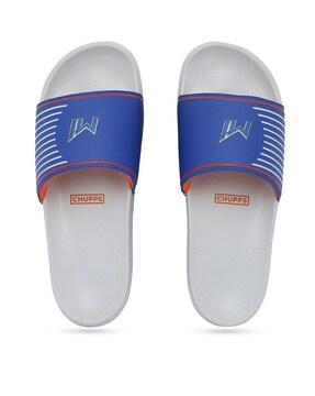 slip-on style t-strap flip flops