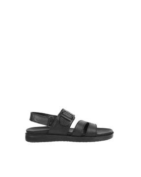 slip-on styling buckle fastening sandals