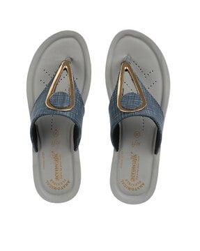 slip-on t-strap flip-flops