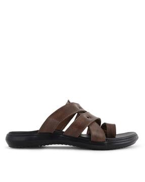 slip-on t-strap flip-flops