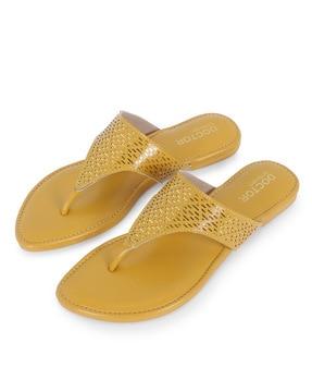 slip-on t-strap flip-flops