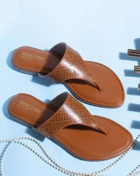 slip-on t-strap flip-flops