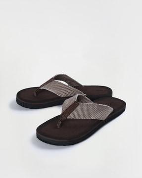 slip-on thong-strap flip-flops