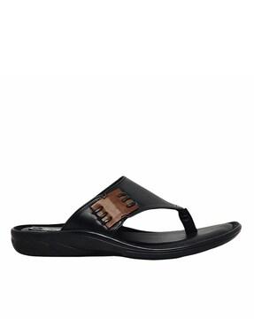 slip-on thong-strap flip-flops