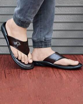 slip-on thong-strap flip-flops