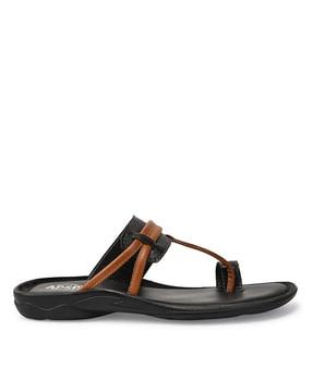 slip-on toe-ring sandals