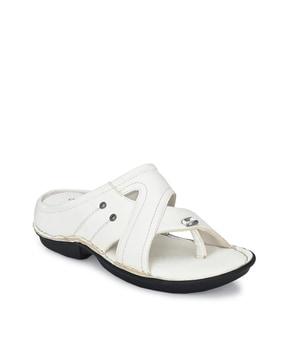 slip-on toe-ring sandals