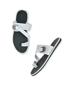 slip-on toe-ring sandals