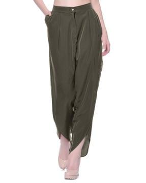 slit detail relaxed fit pant