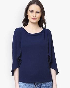 slit-sleeved top