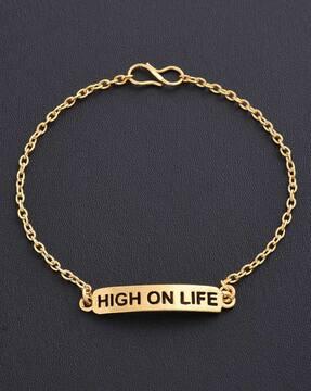 slogan hashtag link bracelet