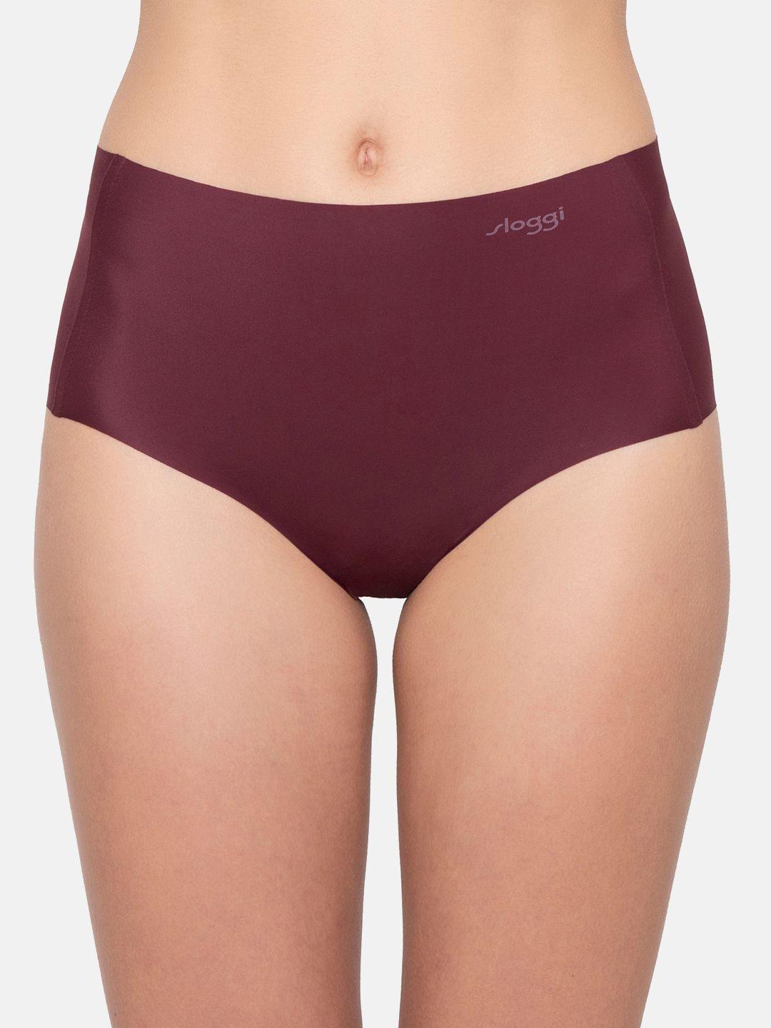 sloggi maroon seamless hipster brief