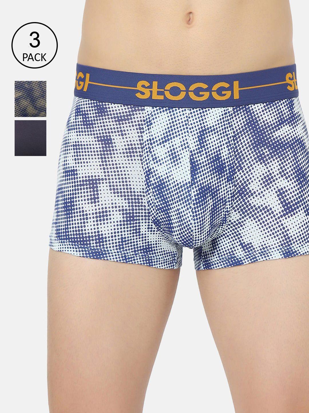 sloggi men pack of 3 printed trunk 10212106 g9