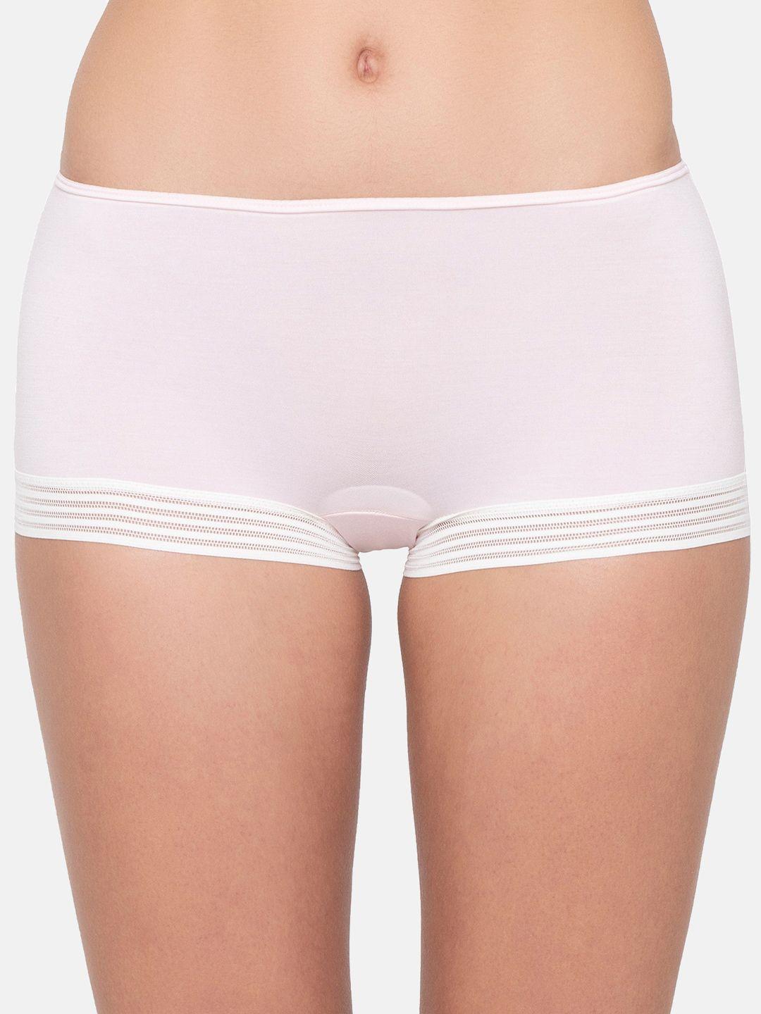 sloggi women's light pink solid hipster seamless briefs