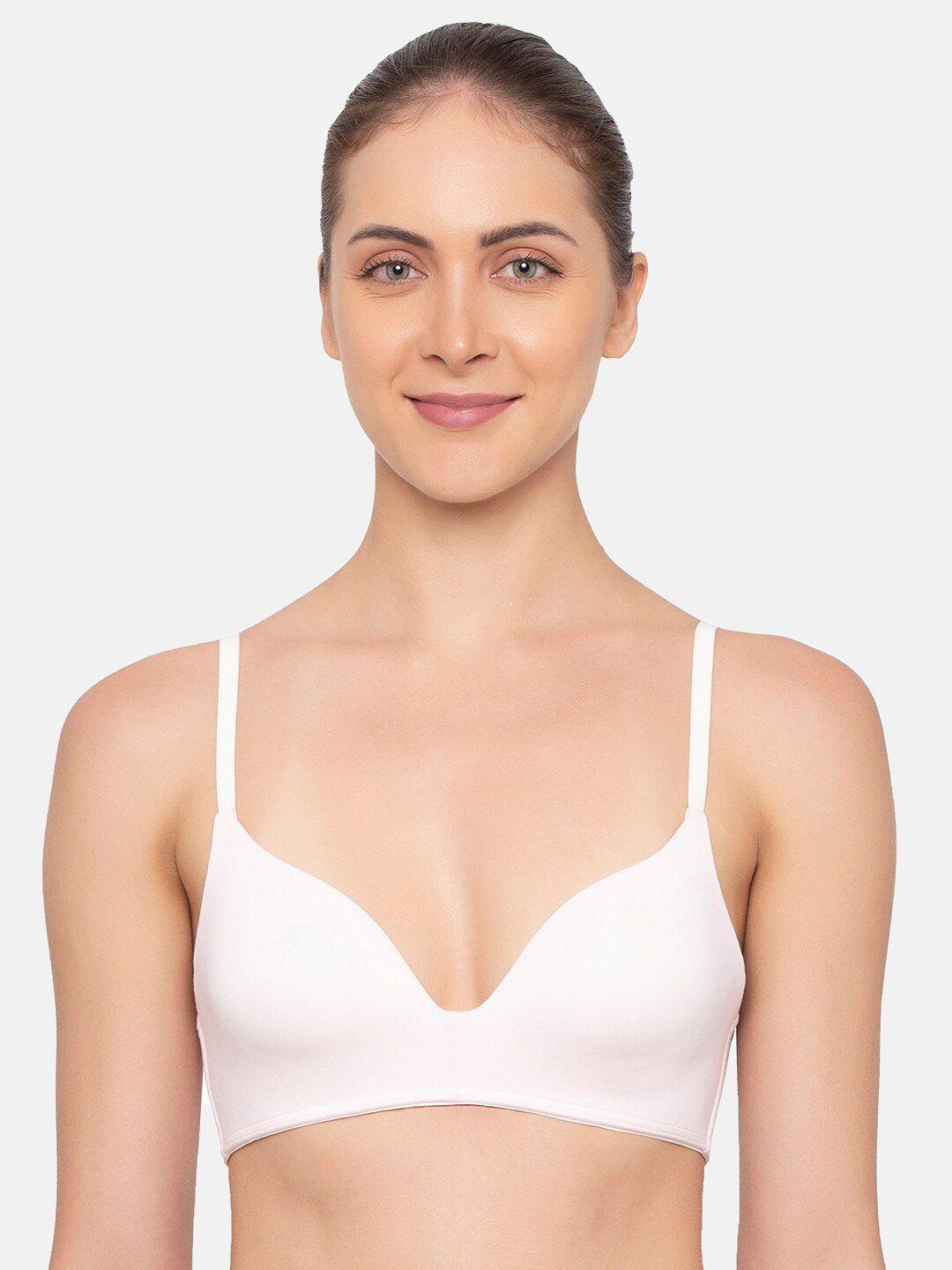 sloggi women pink padded non-wired bra