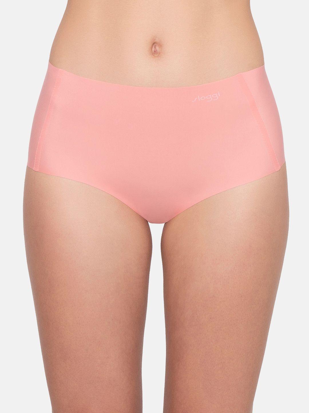 sloggi women pink solid hipster anti-odour briefs