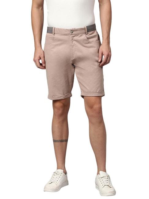 slowave dusty pink regular fit shorts