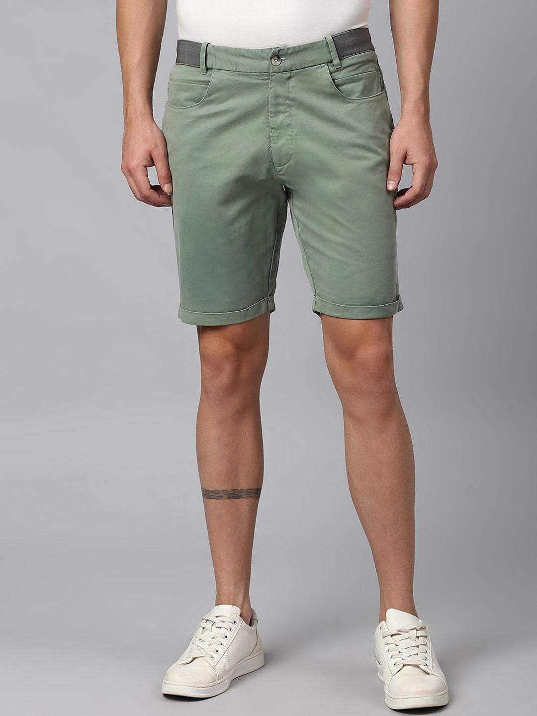 slowave men mid-rise above knee chino shorts