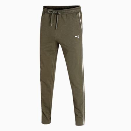 slub slim fit knitted men's sweat pants