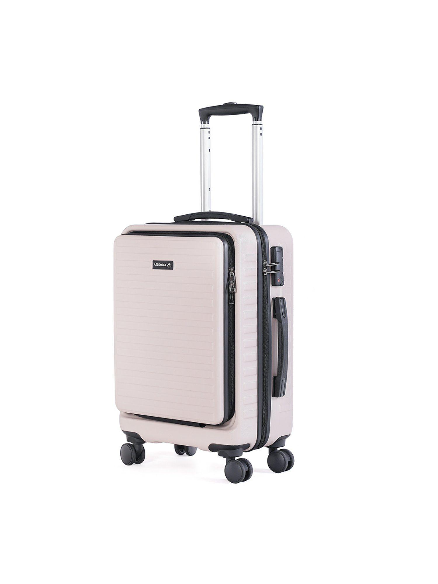 small cabin hard luggage trolley - 54 cm - ivory