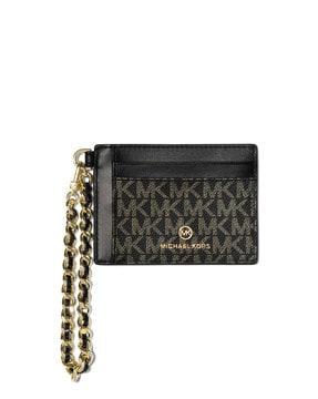 small logo chain card case