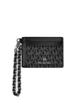 small logo chain card case