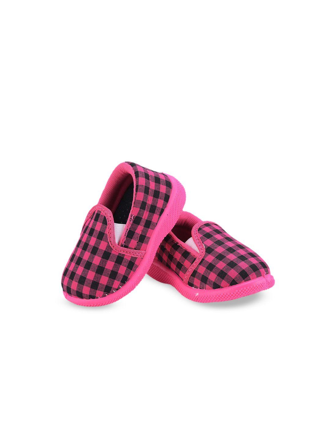 smartots unisex kids pink printed slip-on sneakers