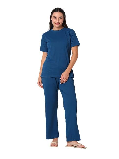 smarty pants blue cotton t-shirt with pyjamas