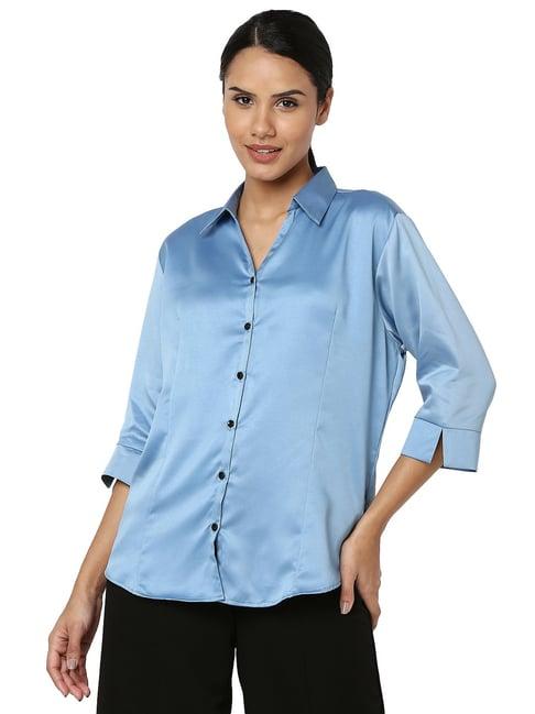 smarty pants blue regular fit shirt