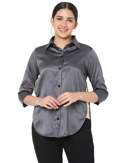 smarty pants grey regular fit shirt