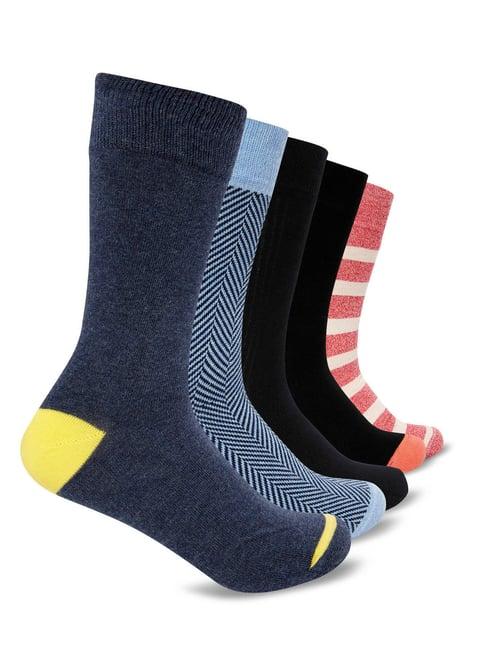 smarty pants multicolor cotton printed socks (pack of 5)