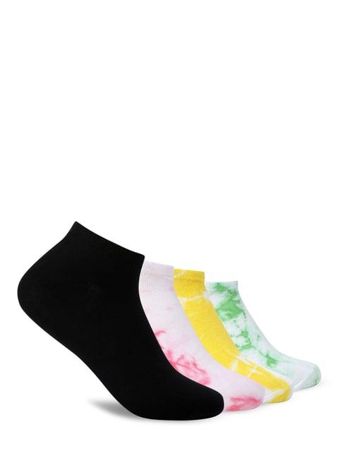 smarty pants multicolor cotton tie - dye socks (pack of 4)